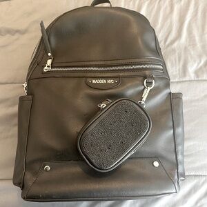 Madden NYC MBM CAT Dome 17” Laptop Backpack with Pouch, Black